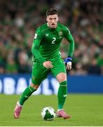 6 September 2025; Matt Doherty of Republic of Ireland during the FIFA World Cup 2026 Group F qualifying match between Republic of Ireland and Hungary at the Aviva Stadium in Dublin. Photo by Stephen McCarthy/Sportsfile