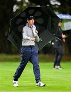 7 September 2025; Tom McKibbin of Northern Ireland walks down the 10th fairway during the final round of the Amgen Irish Open Golf Championship 2025 at The K Club in Straffan, Kildare. Photo by Ramsey Cardy/Sportsfile