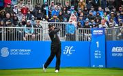 7 September 2025; Alfredo Garcia-Heredia of Spain watches his drive from the first tee box during the final round of the Amgen Irish Open Golf Championship 2025 at The K Club in Straffan, Kildare. Photo by Sam Barnes/Sportsfile