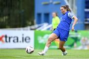 7 September 2025; Nicole Barrett of Waterford shoots to score her side's first goal during the FAI Women’s Angela Hearst Inter-League Cup final match between Waterford Women's & Schoolgirls League and Wexford District Women’s & Schoolgirls League at the Regional Sports Centre in Waterford. Photo by Shauna Clinton/Sportsfile