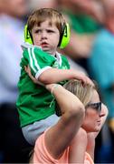 7 September 2025; An Ireland supporter during the Women's Rugby World Cup 2025 Pool C match between New Zealand and Ireland at Brighton and Hove Community Stadium in Falmer, England. Photo by Harry Murphy/Sportsfile