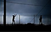 7 September 2025; Young hurlers practice their skills on the bank behind the goal before the Waterford County Senior Club Hurling Championship final match between Ballygunner and Mount Sion at Walsh Park in Waterford. Photo by Piaras Ó Mídheach/Sportsfile