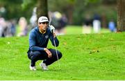 7 September 2025; Rafa Cabrera Bello of Spain checks his lie on the 11th fairway during the final round of the Amgen Irish Open Golf Championship 2025 at The K Club in Straffan, Kildare. Photo by Ramsey Cardy/Sportsfile