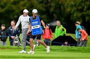 7 September 2025; Rory McIlroy of Northern Ireland reacts after a birdie on the 13th green during the final round of the Amgen Irish Open Golf Championship 2025 at The K Club in Straffan, Kildare. Photo by Ramsey Cardy/Sportsfile