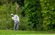 7 September 2025; Rory McIlroy of Northern Ireland plays from the rough on the 16th fairway during the final round of the Amgen Irish Open Golf Championship 2025 at The K Club in Straffan, Kildare. Photo by Ramsey Cardy/Sportsfile