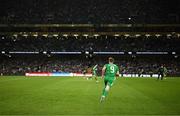6 September 2025; Evan Ferguson of Republic of Ireland during the FIFA World Cup 2026 Group F qualifying match between Republic of Ireland and Hungary at the Aviva Stadium in Dublin. Photo by Stephen McCarthy/Sportsfile