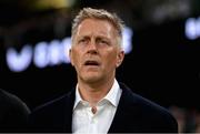 6 September 2025; Republic of Ireland head coach Heimir Hallgrimsson stands for the playing of the National Anthem before the FIFA World Cup 2026 Group F qualifying match between Republic of Ireland and Hungary at the Aviva Stadium in Dublin. Photo by Stephen McCarthy/Sportsfile