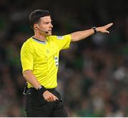 6 September 2025; Referee Harm Osmer during the FIFA World Cup 2026 Group F qualifying match between Republic of Ireland and Hungary at the Aviva Stadium in Dublin. Photo by Stephen McCarthy/Sportsfile