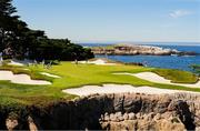 7 September 2025; A general view of the 15th hole during day two of the 50th Walker Cup at Cypress Point Club in California, USA. Photo by Brian Spurlock/Sportsfile