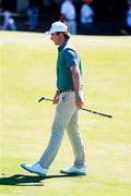 7 September 2025; Gavin Tiernan of Great Britain and Ireland putts on the first hole during the afternoon singles matches of day two of the 50th Walker Cup at Cypress Point Club in California, USA. Photo by Brian Spurlock/Sportsfile