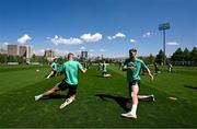 8 September 2025; Jake O'Brien during a Republic of Ireland training session at the AFF Technical Center Academy in Yerevan, Armenia. Photo by Stephen McCarthy/Sportsfile