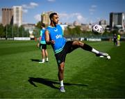 8 September 2025; Adam Idah during a Republic of Ireland training session at the AFF Technical Center Academy in Yerevan, Armenia. Photo by Stephen McCarthy/Sportsfile