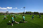 8 September 2025; Republic of Ireland players during a Republic of Ireland training session at the AFF Technical Center Academy in Yerevan, Armenia. Photo by Stephen McCarthy/Sportsfile