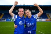 7 September 2025; Waterford players Eimear Fennell, left, and Shauna Wal after the FAI Women’s Angela Hearst Inter-League Cup final match between Waterford Women's & Schoolgirls League and Wexford District Women’s & Schoolgirls League at the Regional Sports Centre in Waterford. Photo by Shauna Clinton/Sportsfile