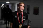 9 September 2025; Killian Phillips of Republic of Ireland arrives before the FIFA World Cup 2026 Group F qualifying match between Armenia and Republic of Ireland at Vazgen Sargsyan Republican Stadium in Yerevan, Armenia. Photo by Stephen McCarthy/Sportsfile