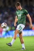 9 September 2025; Evan Ferguson of Republic of Ireland before the FIFA World Cup 2026 Group F qualifying match between Armenia and Republic of Ireland at Vazgen Sargsyan Republican Stadium in Yerevan, Armenia. Photo by Stephen McCarthy/Sportsfile
