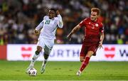 9 September 2025; Chiedozie Ogbene of Republic of Ireland in action against Erik Piloyan of Armenia during the FIFA World Cup 2026 Group F qualifying match between Armenia and Republic of Ireland at Vazgen Sargsyan Republican Stadium in Yerevan, Armenia. Photo by Stephen McCarthy/Sportsfile