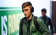 9 September 2025; Mason Melia of Republic of Ireland arrives before the UEFA European U21 Championship qualifying match between Republic of Ireland and Andorra at Tallaght Stadium in Dublin. Photo by Ramsey Cardy/Sportsfile