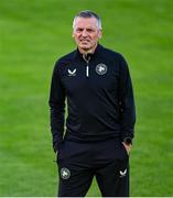 9 September 2025; Republic of Ireland manager Jim Crawford before the UEFA European U21 Championship qualifying match between Republic of Ireland and Andorra at Tallaght Stadium in Dublin. Photo by Ramsey Cardy/Sportsfile