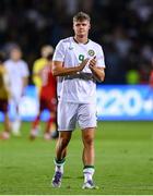 9 September 2025; Evan Ferguson of Republic of Ireland after the FIFA World Cup 2026 Group F qualifying match between Armenia and Republic of Ireland at Vazgen Sargsyan Republican Stadium in Yerevan, Armenia. Photo by Stephen McCarthy/Sportsfile
