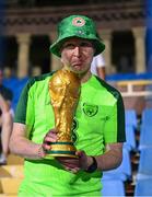 9 September 2025; Republic of Ireland supporter Alan Keane reacts after the FIFA World Cup 2026 Group F qualifying match between Armenia and Republic of Ireland at Vazgen Sargsyan Republican Stadium in Yerevan, Armenia. Photo by Stephen McCarthy/Sportsfile