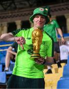 9 September 2025; Republic of Ireland supporter Alan Keane reacts after the FIFA World Cup 2026 Group F qualifying match between Armenia and Republic of Ireland at Vazgen Sargsyan Republican Stadium in Yerevan, Armenia. Photo by Stephen McCarthy/Sportsfile