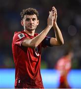 9 September 2025; Eduard Spertsyan of Armenia celebrates after the FIFA World Cup 2026 Group F qualifying match between Armenia and Republic of Ireland at Vazgen Sargsyan Republican Stadium in Yerevan, Armenia. Photo by Stephen McCarthy/Sportsfile
