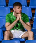 9 September 2025; A Republic of Ireland supporter after the FIFA World Cup 2026 Group F qualifying match between Armenia and Republic of Ireland at Vazgen Sargsyan Republican Stadium in Yerevan, Armenia. Photo by Stephen McCarthy/Sportsfile
