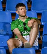 9 September 2025; A Republic of Ireland supporter after the FIFA World Cup 2026 Group F qualifying match between Armenia and Republic of Ireland at Vazgen Sargsyan Republican Stadium in Yerevan, Armenia. Photo by Stephen McCarthy/Sportsfile