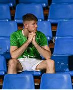 9 September 2025; A Republic of Ireland supporter after the FIFA World Cup 2026 Group F qualifying match between Armenia and Republic of Ireland at Vazgen Sargsyan Republican Stadium in Yerevan, Armenia. Photo by Stephen McCarthy/Sportsfile