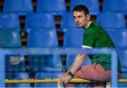 9 September 2025; A Republic of Ireland supporter after the FIFA World Cup 2026 Group F qualifying match between Armenia and Republic of Ireland at Vazgen Sargsyan Republican Stadium in Yerevan, Armenia. Photo by Stephen McCarthy/Sportsfile