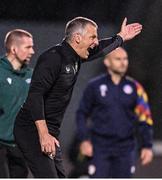 9 September 2025; Republic of Ireland manager Jim Crawford during the UEFA European U21 Championship qualifying match between Republic of Ireland and Andorra at Tallaght Stadium in Dublin. Photo by Ramsey Cardy/Sportsfile