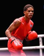 9 September 2025; Alejandro Claro Fiz of Cuba during their Men's 50kg Round of 16 bout against Istvan Szaka of Hungary during the World Boxing Championships 2025 at M&S Bank Arena in Liverpool, England. Photo by Ben McShane/Sportsfile
