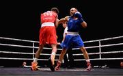 9 September 2025; Alejandro Claro Fiz of Cuba, left, in action against Istvan Szaka of Hungary during their Men's 50kg Round of 16 bout during the World Boxing Championships 2025 at M&S Bank Arena in Liverpool, England. Photo by Ben McShane/Sportsfile
