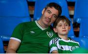 9 September 2025; Dejected Republic of Ireland supporters after the FIFA World Cup 2026 Group F qualifying match between Armenia and Republic of Ireland at Vazgen Sargsyan Republican Stadium in Yerevan, Armenia. Photo by Stephen McCarthy/Sportsfile