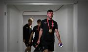 9 September 2025; Josh Honohan of Republic of Ireland arrives for the FIFA World Cup 2026 Group F qualifying match between Armenia and Republic of Ireland at Vazgen Sargsyan Republican Stadium in Yerevan, Armenia. Photo by Stephen McCarthy/Sportsfile