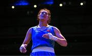 10 September 2025; Lina Wang of China after winning their Women's 75kg quarterfinal bout against Viviane Dos Santos Pereira of Brazil during the World Boxing Championships 2025 at M&S Bank Arena in Liverpool, England. Photo by Ben McShane/Sportsfile