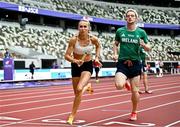 12 September 2025; Sharlene Mawdsley of Ireland, and teammate Conor Kelly during the official open training session ahead of the World Athletics Championships Tokyo 2025 at Japan National Stadium in Tokyo, Japan. Photo by Sam Barnes/Sportsfile