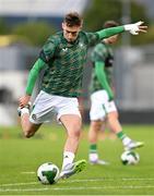 9 September 2025; Mason Melia of Republic of Ireland before the UEFA European U21 Championship qualifying match between Republic of Ireland and Andorra at Tallaght Stadium in Dublin. Photo by Ramsey Cardy/Sportsfile
