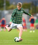 9 September 2025; Michael Noonan of Republic of Ireland before the UEFA European U21 Championship qualifying match between Republic of Ireland and Andorra at Tallaght Stadium in Dublin. Photo by Ramsey Cardy/Sportsfile