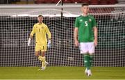 9 September 2025; Republic of Ireland goalkeeper Noah Jauny during the UEFA European U21 Championship qualifying match between Republic of Ireland and Andorra at Tallaght Stadium in Dublin. Photo by Ramsey Cardy/Sportsfile