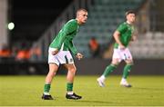 9 September 2025; Adam Murphy of Republic of Ireland during the UEFA European U21 Championship qualifying match between Republic of Ireland and Andorra at Tallaght Stadium in Dublin. Photo by Ramsey Cardy/Sportsfile
