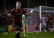 12 September 2025; Douglas James Taylor of Bohemians celebrates after scoring his side's third goal during the SSE Airtricity Men's Premier Division match between Bohemians and Derry City at Dalymount Park in Dublin. Photo by David Fitzgerald/Sportsfile