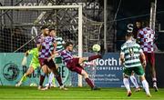 12 September 2025; Andrew Quinn of Drogheda United scores his side's equalising goal in additional time of normal time during the Sports Direct Men’s FAI Cup quarter-final match between Drogheda United and Shamrock Rovers at Sullivan & Lambe Park in Drogheda, Louth. Photo by Seb Daly/Sportsfile
