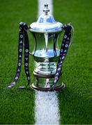 13 September 2025; A general view of the Michael Hayes Cup before the EA SPORTS MU15 LOI Michael Hayes Cup match between Bohemians and Shamrock Rovers at Carlisle Grounds in Bray, Wicklow. Photo by Shauna Clinton/Sportsfile