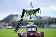 13 September 2025; A general view of the Michael Hayes Cup before the EA SPORTS MU15 LOI Michael Hayes Cup match between Bohemians and Shamrock Rovers at Carlisle Grounds in Bray, Wicklow. Photo by Shauna Clinton/Sportsfile