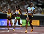 13 September 2025; Julien Alfred of Saint Lucia wins her women's 100m heat during day one of the World Athletics Championships Tokyo 2025 at Japan National Stadium in Tokyo, Japan. Photo by Sam Barnes/Sportsfile