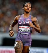 13 September 2025; Sha'Carri Richardson of United States competes in the women's 100m heats during day one of the World Athletics Championships Tokyo 2025 at Japan National Stadium in Tokyo, Japan. Photo by Sam Barnes/Sportsfile