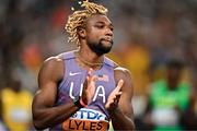 13 September 2025; Noah Lyles of United States after winning his men's 100m heat during day one of the World Athletics Championships Tokyo 2025 at Japan National Stadium in Tokyo, Japan. Photo by Sam Barnes/Sportsfile