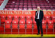 14 September 2025; Galway United manager John Caulfield before the Sports Direct Men’s FAI Cup quarter-final match between St Patrick’s Athletic and Galway United at Richmond Park in Dublin. Photo by Stephen McCarthy/Sportsfile